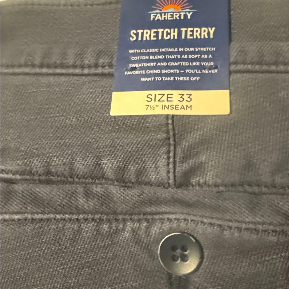 NWT Faherty 7.5” Stretch Terry Shorts in Navy